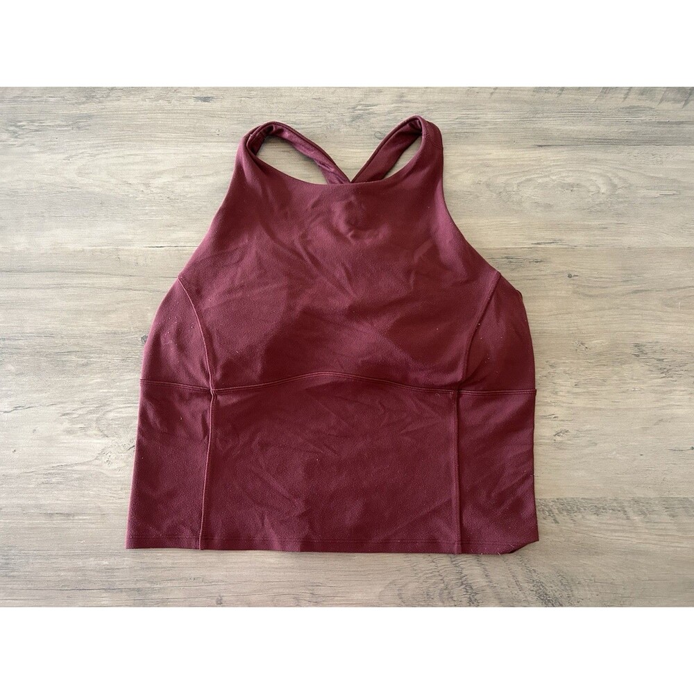 Lululemon Invigorate Sports Padded Bra Racerback Medium Support Yoga Gym Size 8